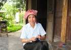 IMG 0358A  Tay kvinde hos den familie vi besøgte i landsbyen Ban Ho - Sapa
